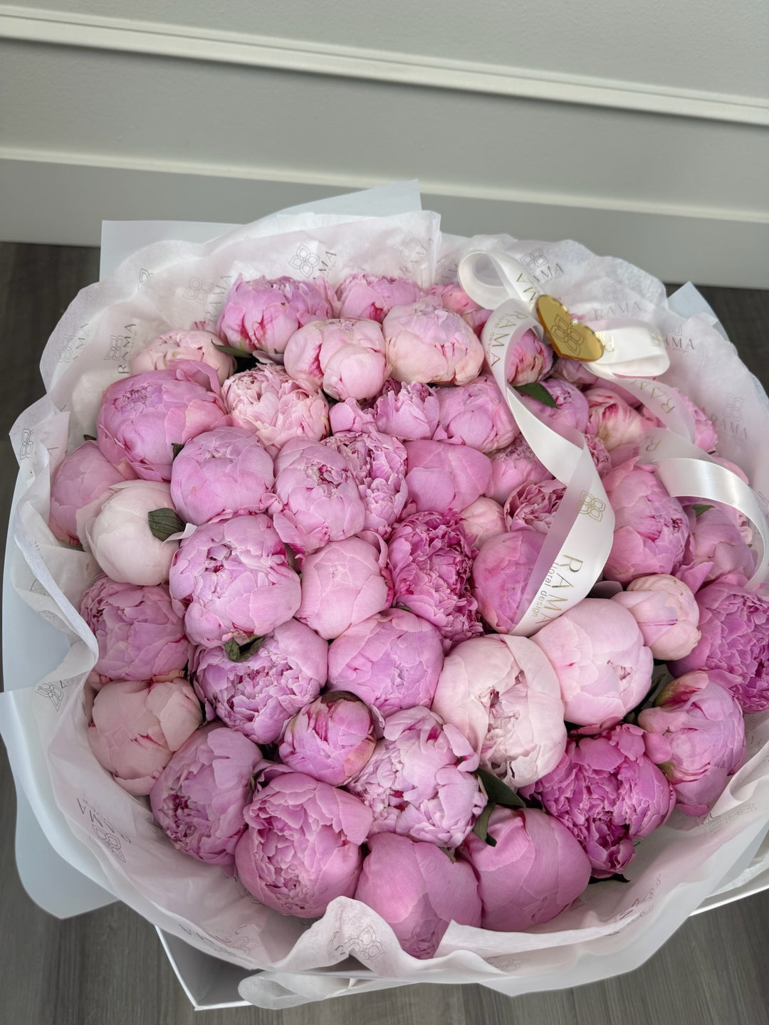 50 Pink Peonies Bouquet