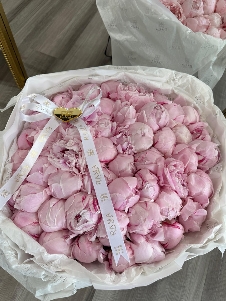50 Pink Peonies Bouquet