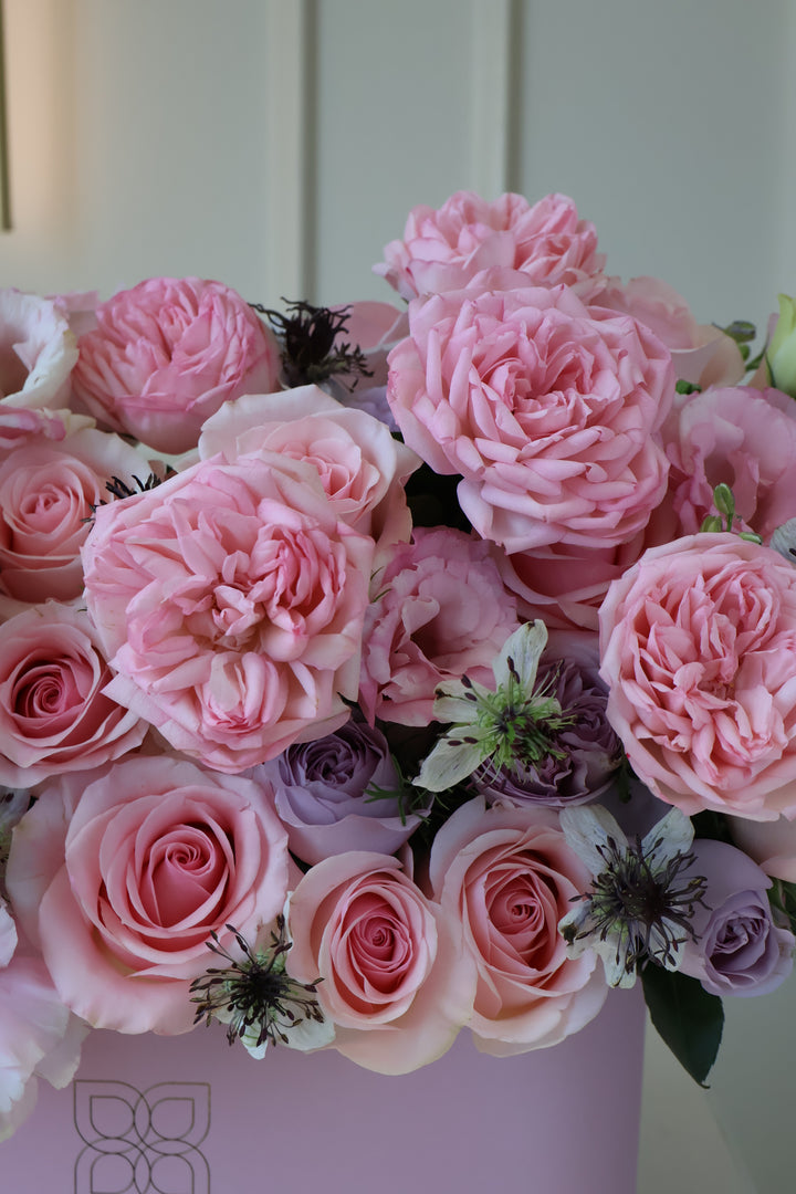 Girlfriend's Day Blush Box — Garden Roses & Orchids