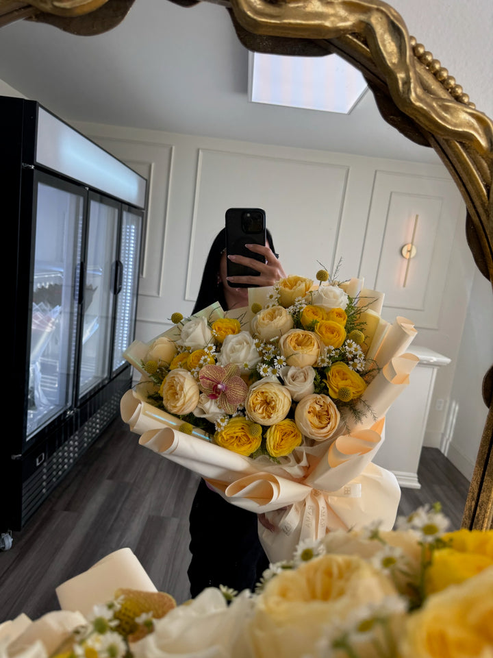 Garden Roses Spring Vase - View 4 | Rama Floral Design